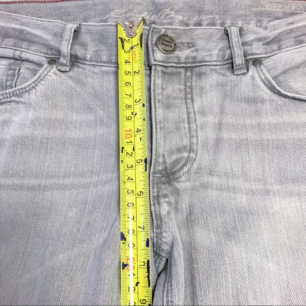 EDDIE BAUER Grey Cuffed Cropped Jeans - Picture 12 of 14